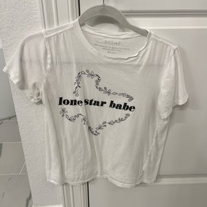 White Lone Star Babe Shirt
